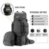 Tripole Colonel Pro Metal Frame Rucksack with Detachable Day Pack and Rain Cover for Trekking and Travelling | 5 Year Warranty (105 Ltr, Black)