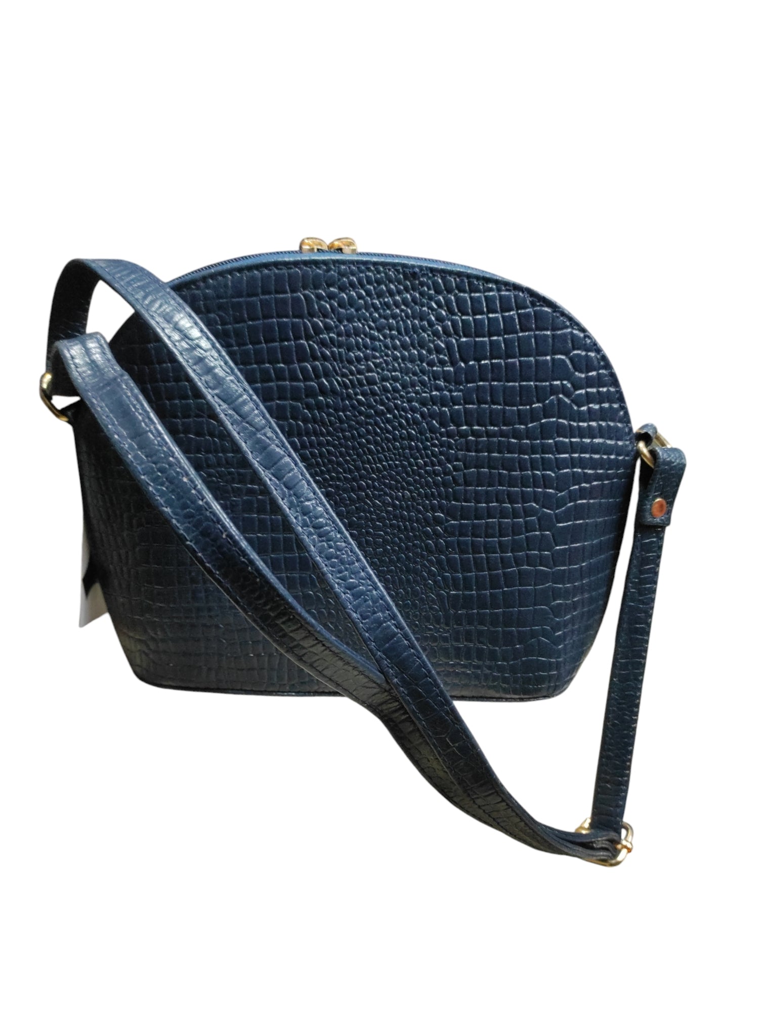 blue sling bag