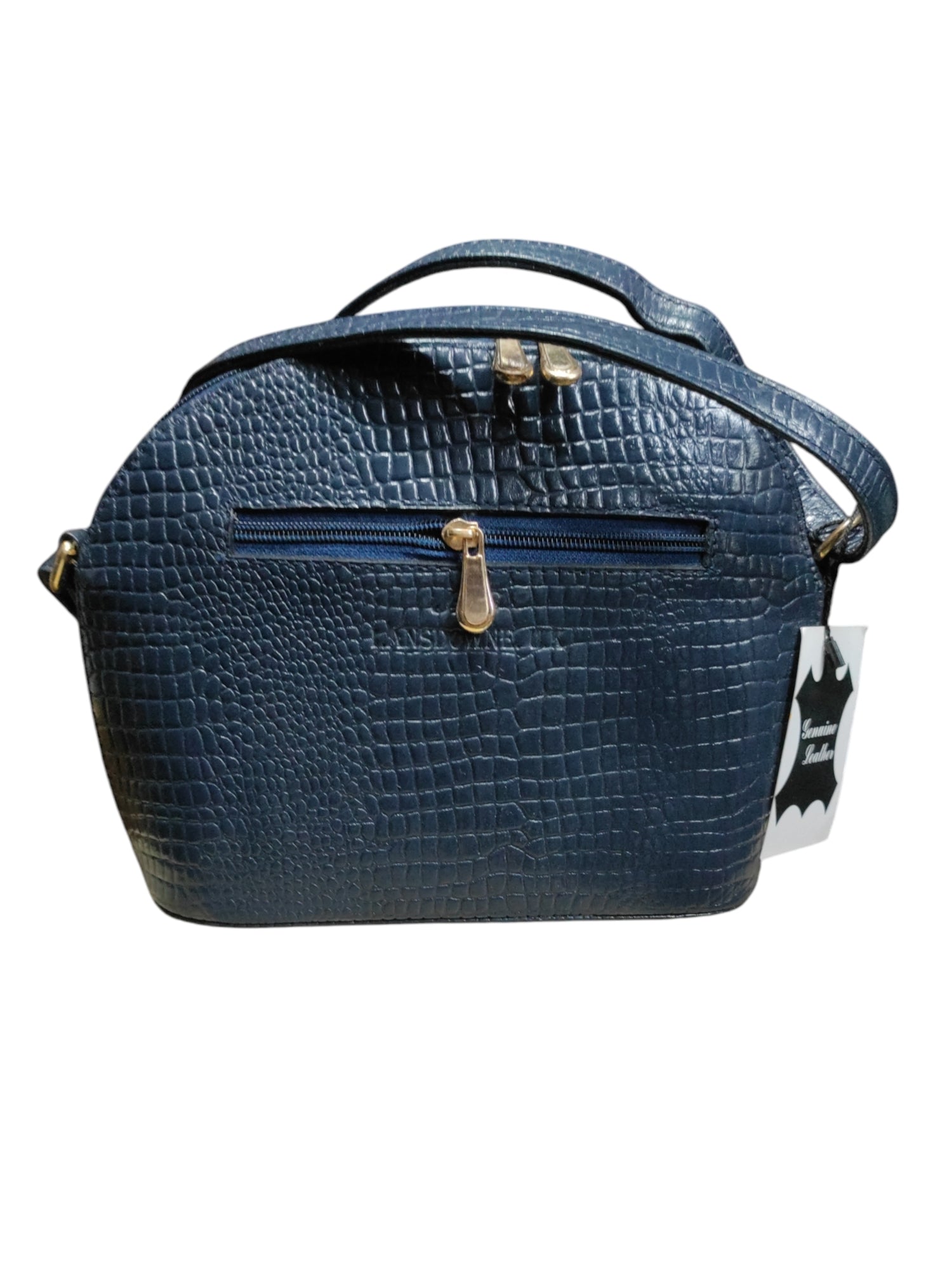 blue sling bag