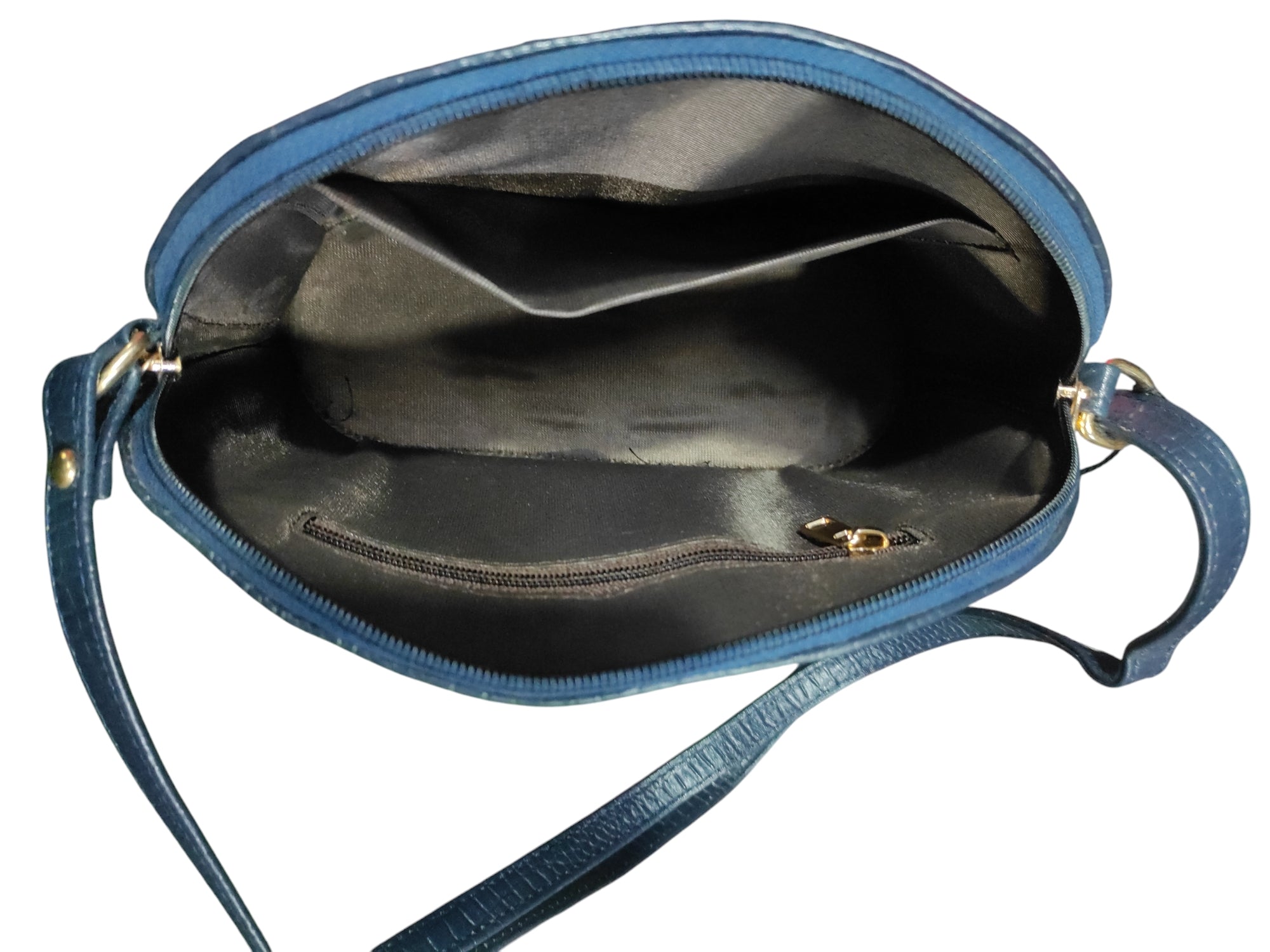 blue sling bag