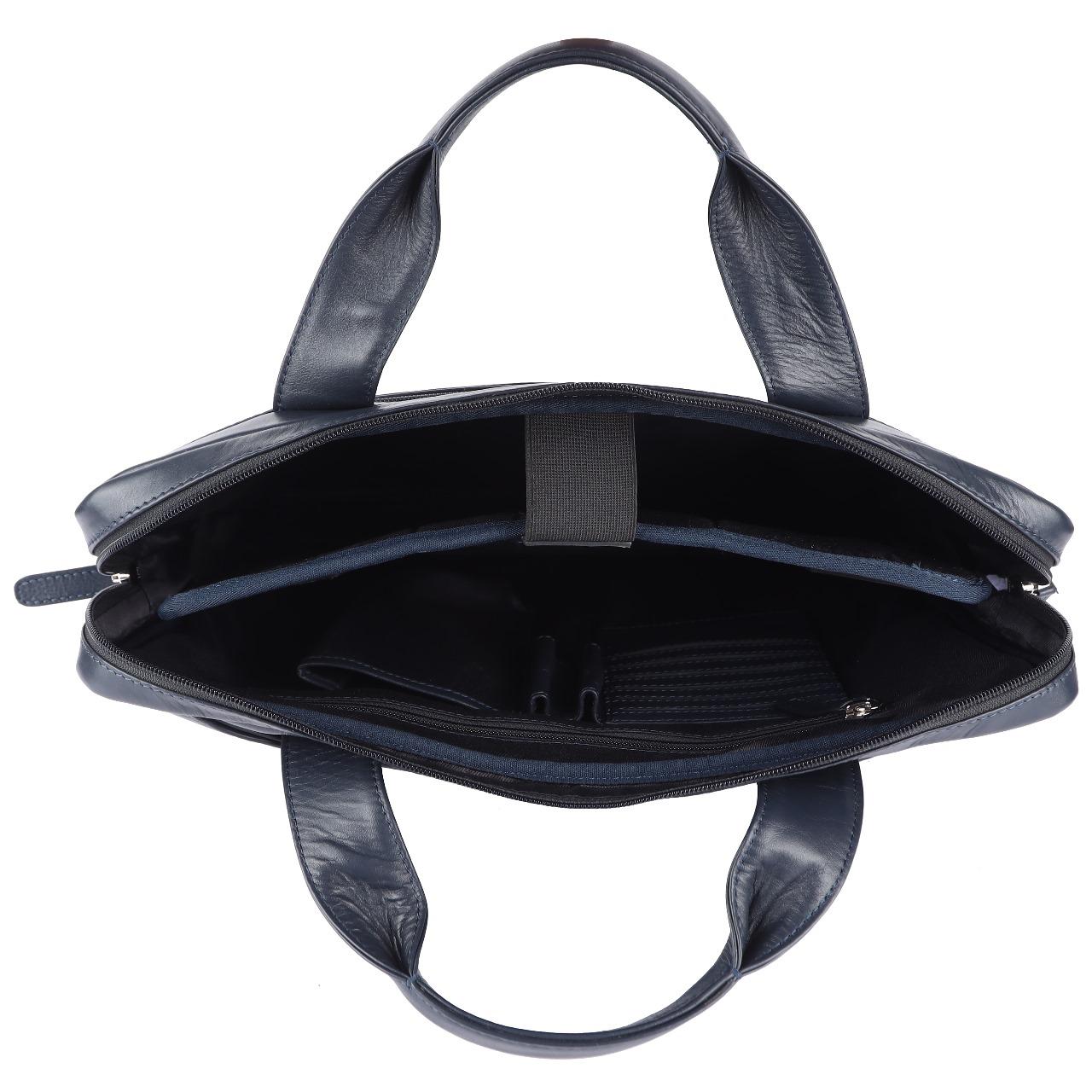 Leather laptop handbag