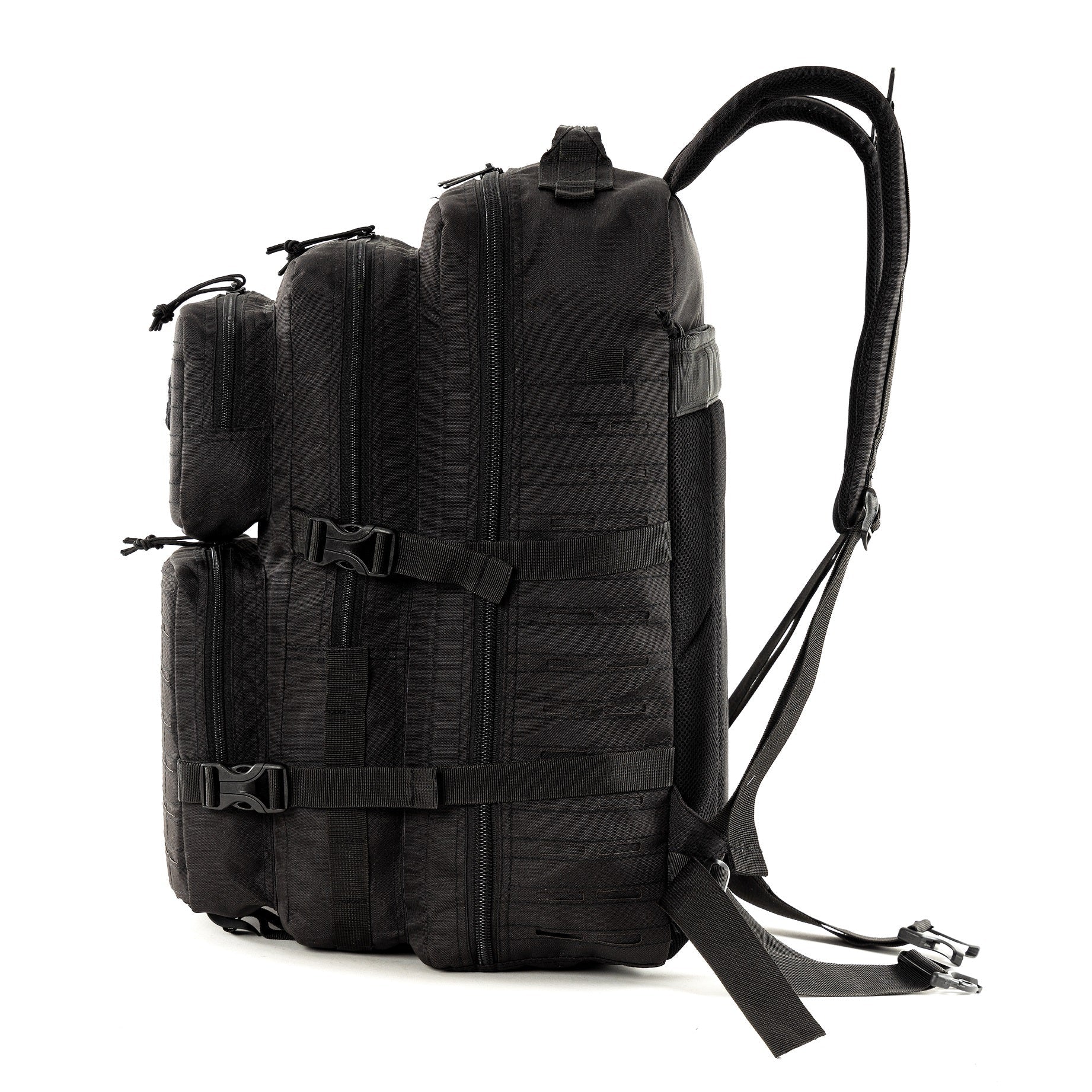 Tripole Force Plus Tactical Army 50 Litre Bag & Backpack with Laser-cut MOLLE Black | 3 Year Warranty