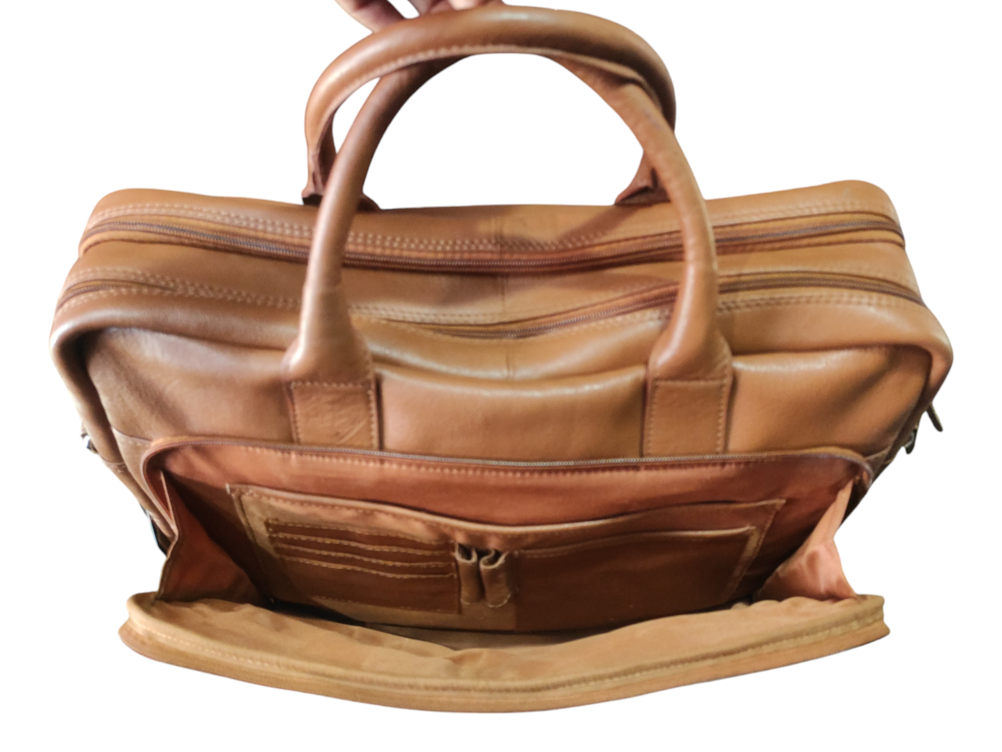 JBS Tan Coloured Laptop Bag