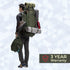 Tripole Colonel Metal Frame Rucksack with Detachable Bag & Rain Cover for Trekking & Travelling | Men & Women | 3 Year Warranty | Army Green | 95 Litre