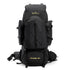 Tripole Colonel Metal Frame Rucksack with Detachable Bag & Rain Cover for Trekking & Travelling | Men & Women | 3 Year Warranty | Black | 80 Litre