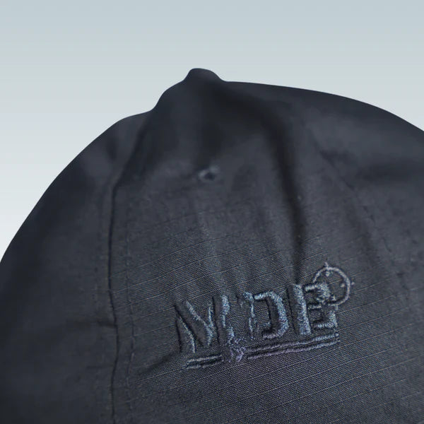 MDE Premium Black Officer Cap Free Size
