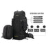 Tripole Colonel Metal Frame Rucksack with Detachable Bag & Rain Cover for Trekking & Travelling | Men & Women | 3 Year Warranty | Black | 80 Litre