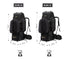 Tripole Colonel Metal Frame Rucksack with Detachable Bag & Rain Cover for Trekking & Travelling | Men & Women | 3 Year Warranty | Black | 80 Litre