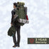 Tripole Colonel Metal Frame Rucksack with Detachable Bag & Rain Cover for Trekking & Travelling | Men & Women | 3 Year Warranty | Black | 80 Litre