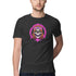 SIRIMIRI Hippy Skull Design Round Neck T-shirt