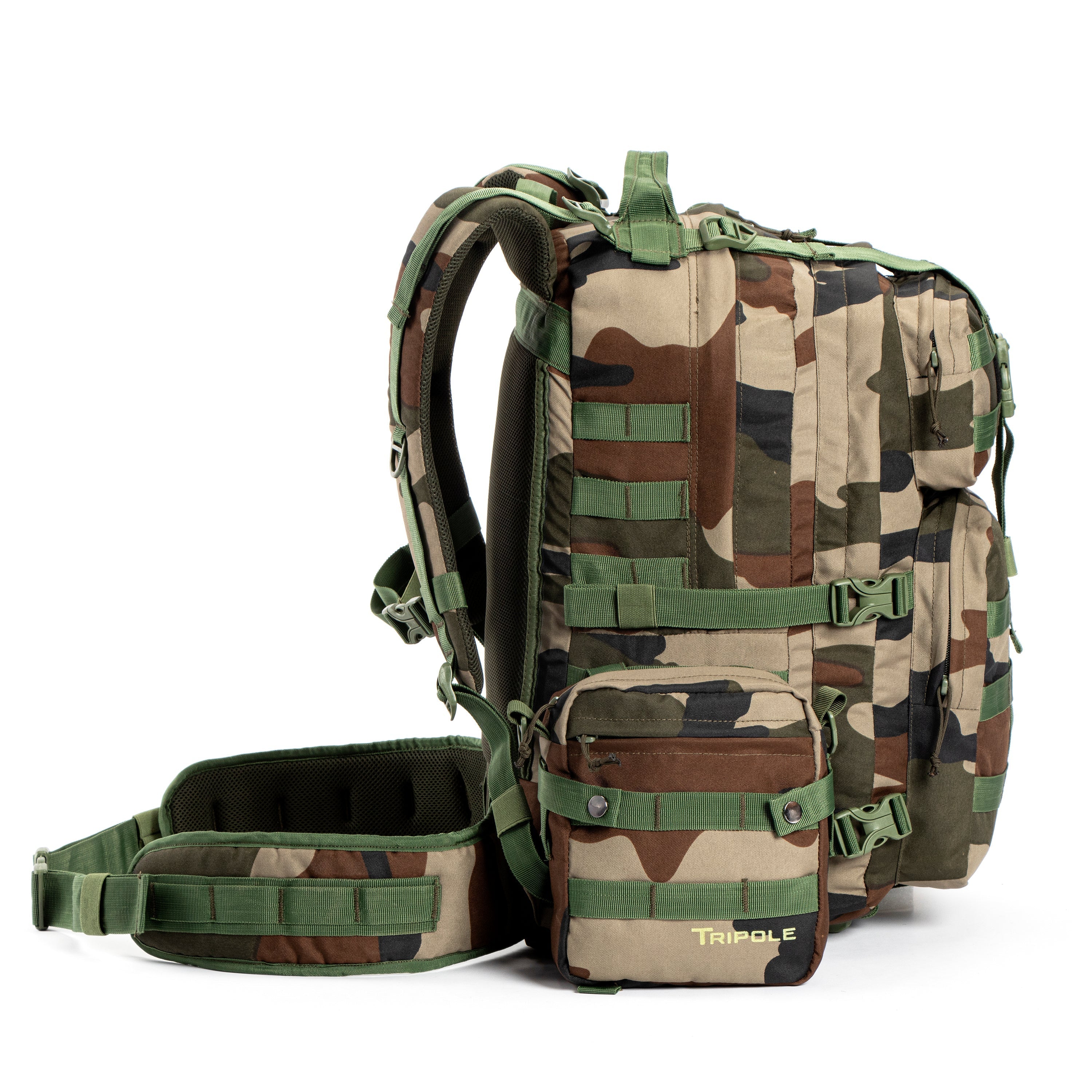 Tripole Alfa 45 Litres Military Tactical Backpack and Rucksack with Detachable Sling Bag Indian Army | Rain Cover | 3 Year Warranty
