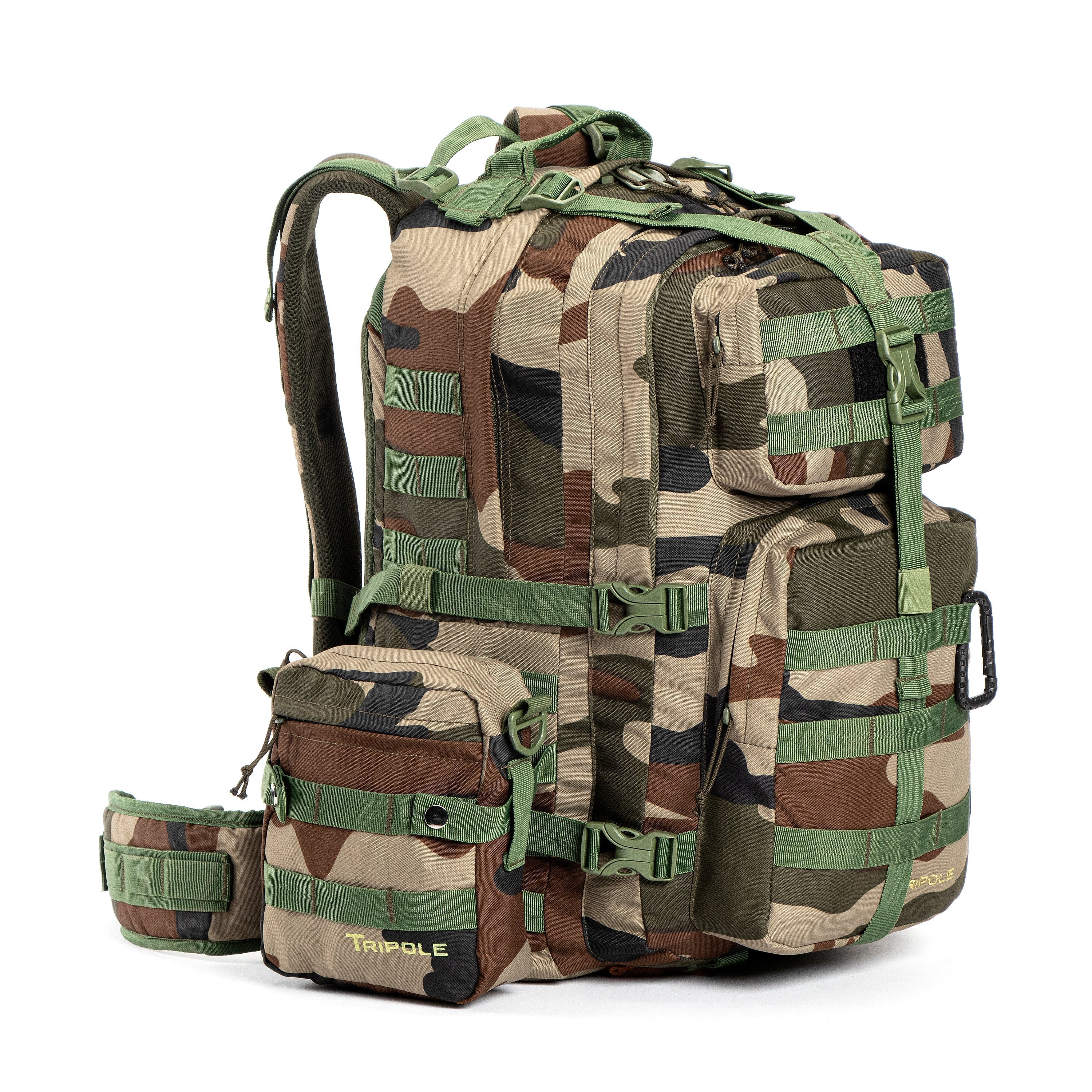 Tripole Alfa 45 Litres Military Tactical Backpack and Rucksack with Detachable Sling Bag Indian Army | Rain Cover | 3 Year Warranty