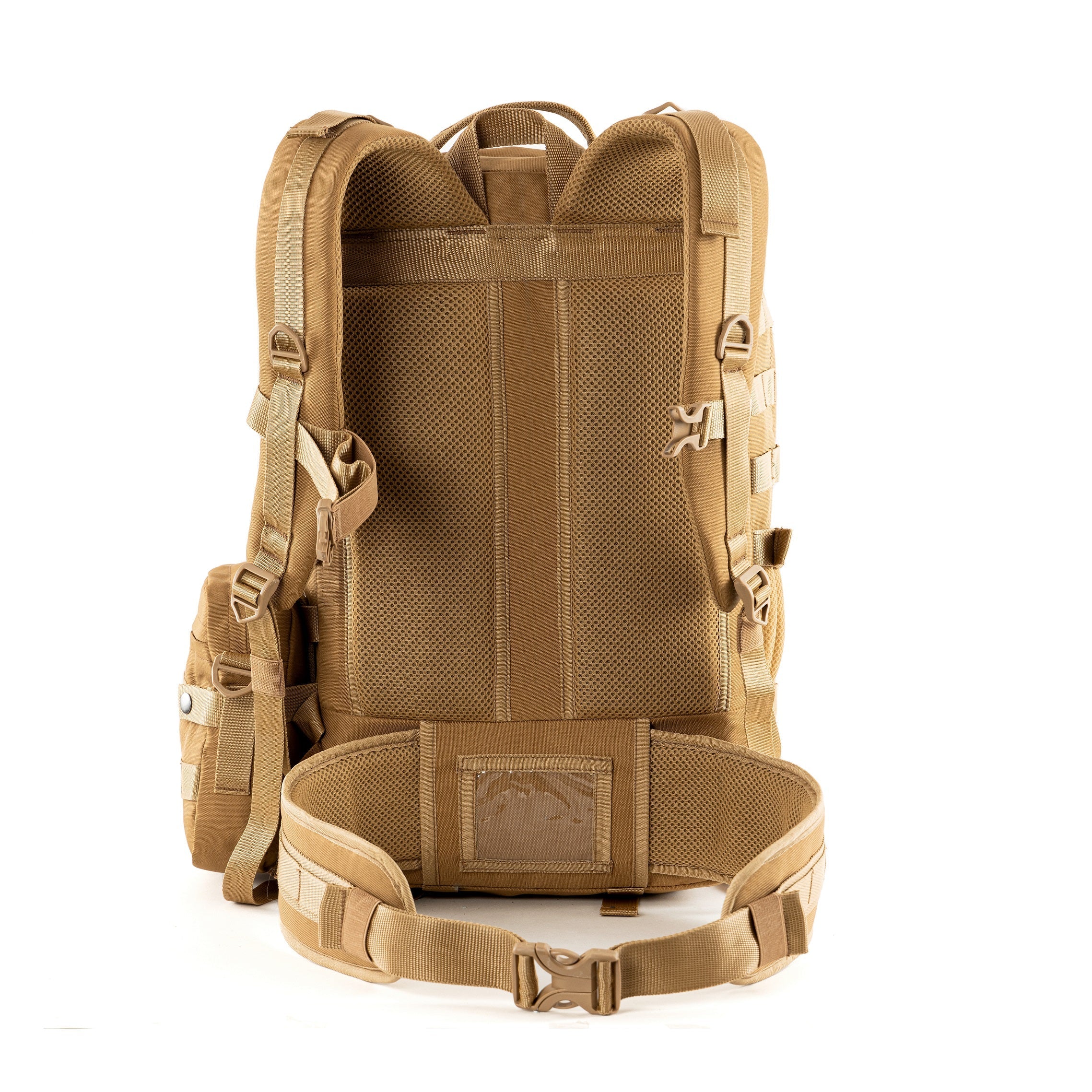 Tripole Alfa 45 Litres Military Tactical Backpack and Rucksack with Detachable Sling Bag Khaki | Rain Cover | 3 Year Warranty