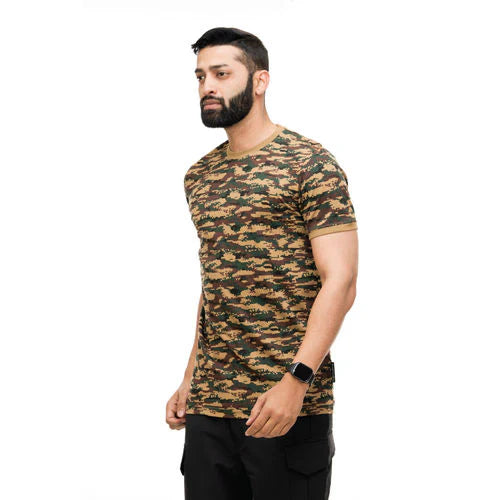 MDE Combat Digital Design Round Neck T-shirt