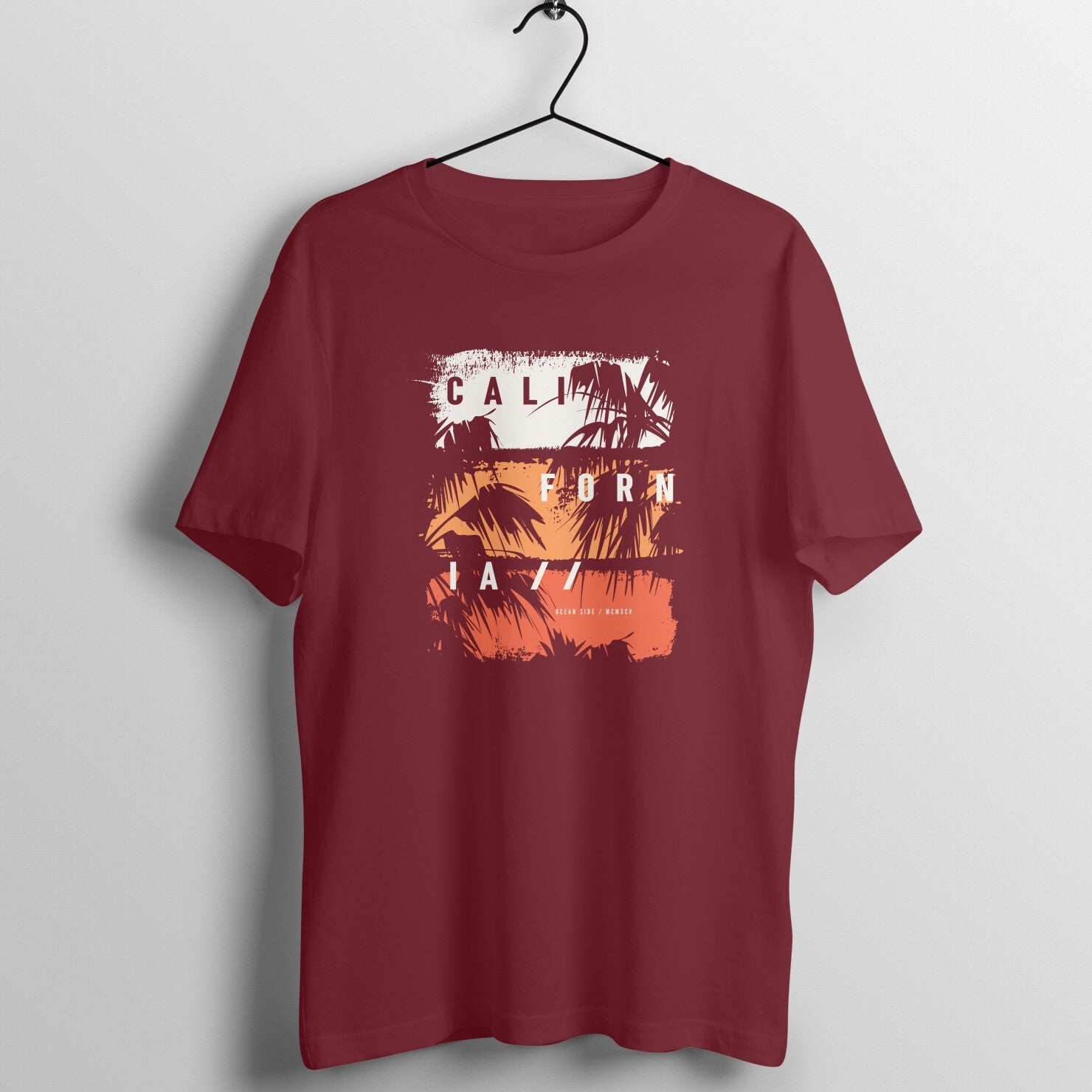 SIRIMIRI California Design Round Neck T-shirt