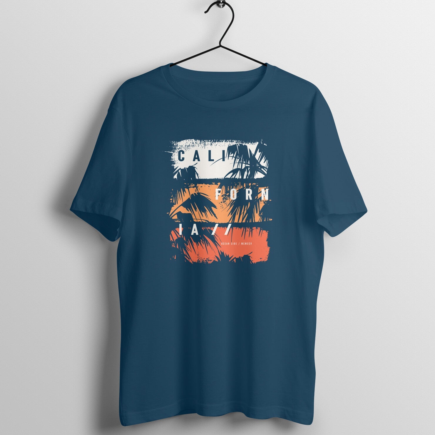 SIRIMIRI California Design Round Neck T-shirt