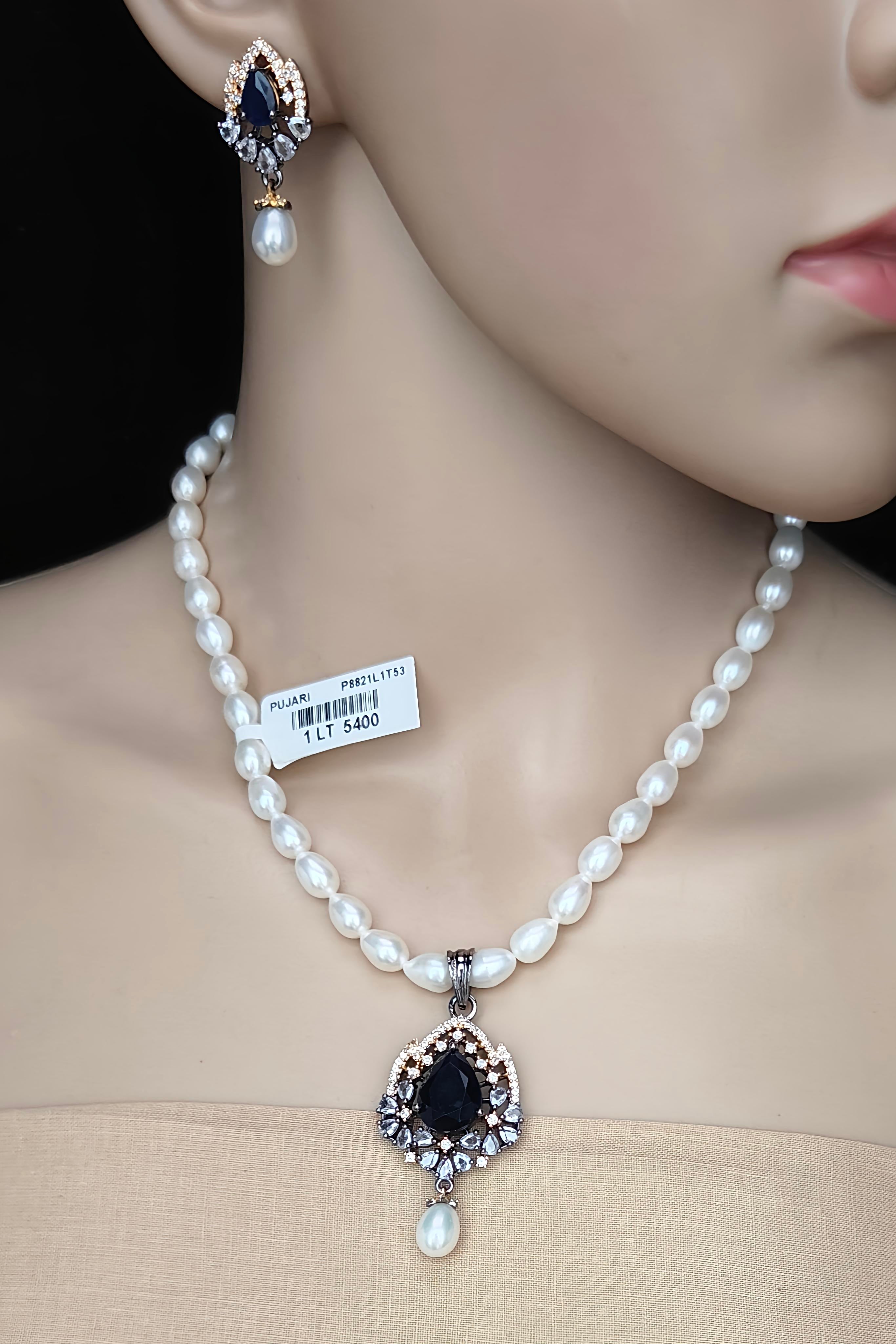 PUJARI PEARLS-FRESH WATER PEARLS- P8821L1T53
