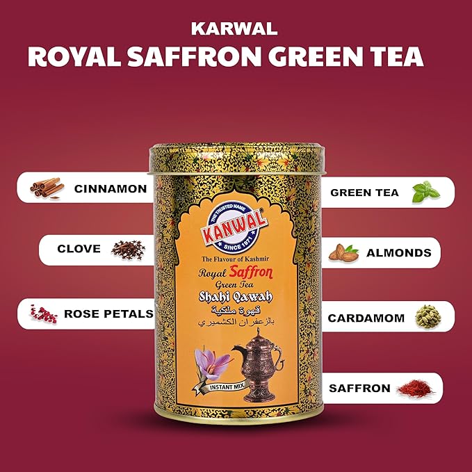 Kanwal Shahi Qawah 250 Gm, Green Tea, Powder