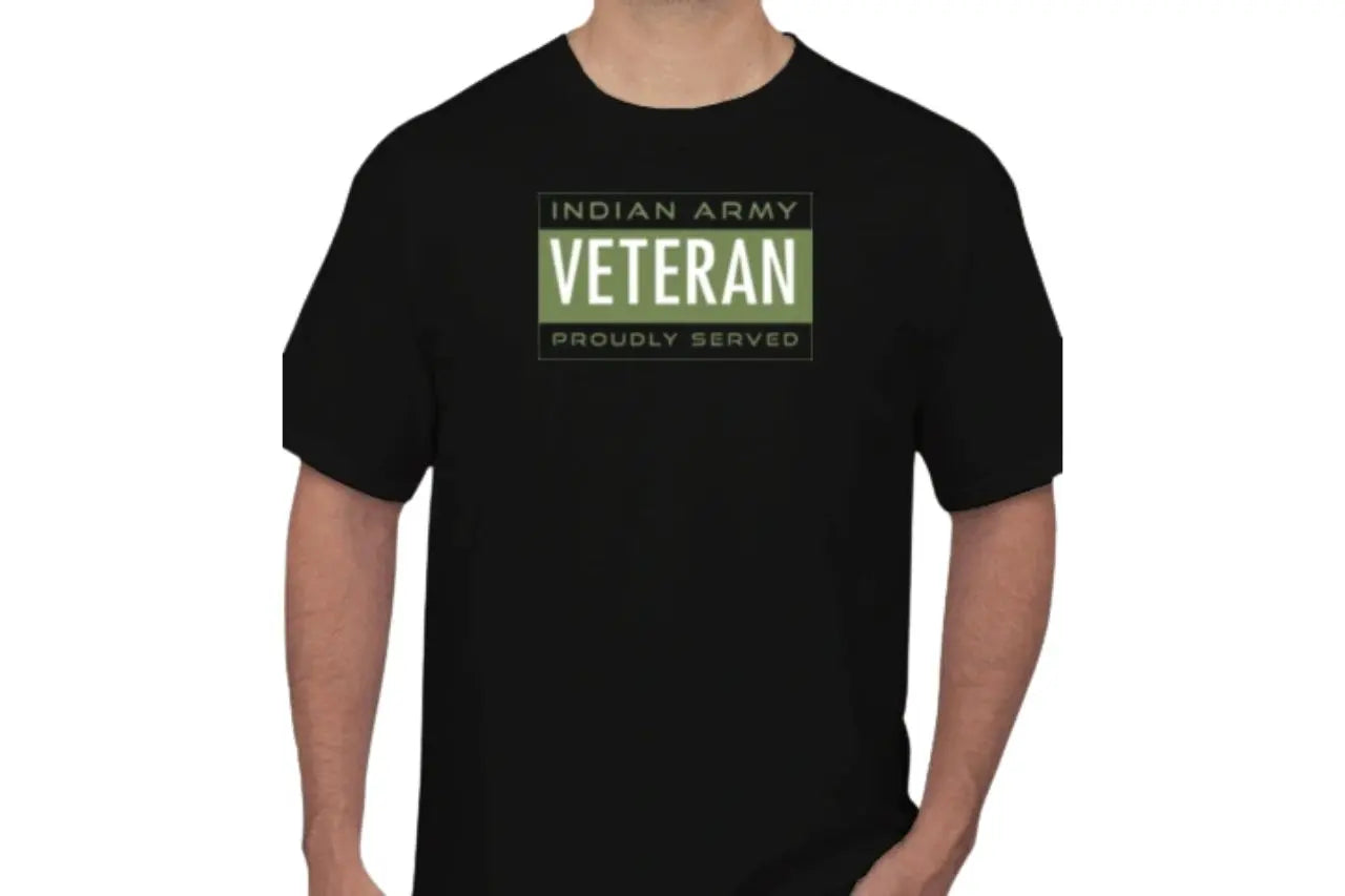 iLogo Veteran Design Round Neck T-shirt