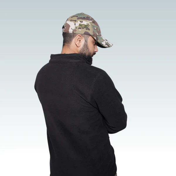 MDE Fleece Full Zipper Black Jacket