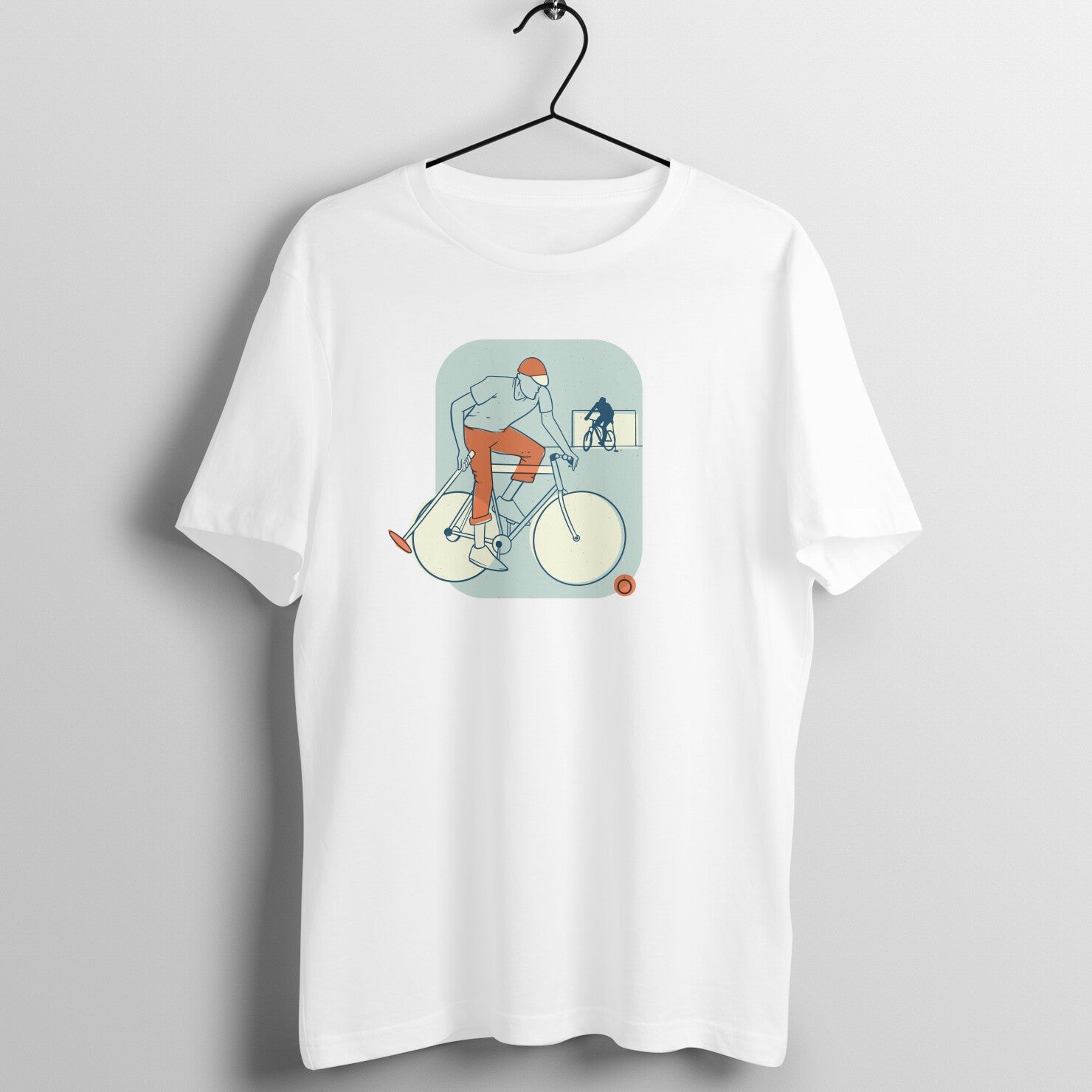 SIRIMIRI Cycle Polo Design Round Neck T-shirt