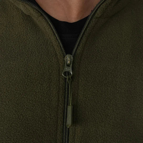 MDE Fleece Full Zipper Olive Jacket
