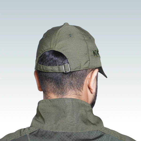 MDE Olive Green Premium Officer Cap – Free Size